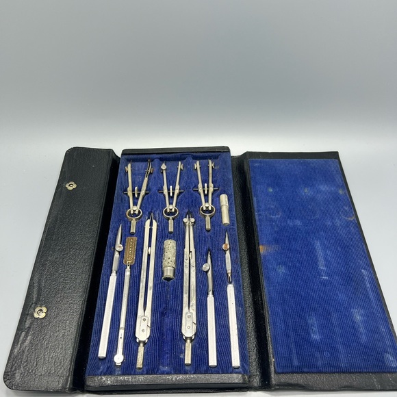 Vintage Charvoz 887 Professional Drafting Set In Original Box Made In U.S.A. - Picture 3 of 4